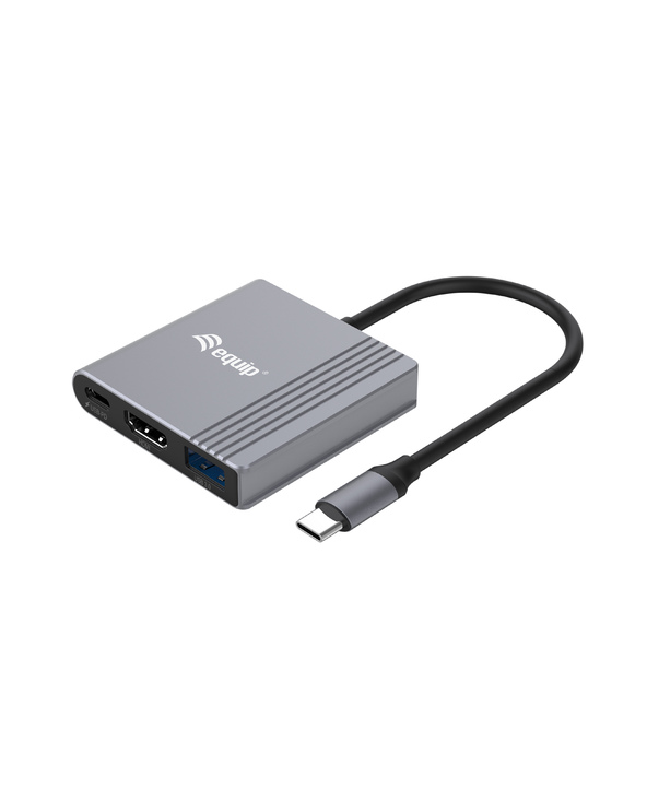 Equip 133488 adaptateur graphique USB 3840 x 2160 pixels Noir, Gris