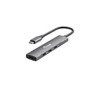 Equip 128963 hub & concentrateur USB 3.2 Gen 1 (3.1 Gen 1) Type-C 5000 Mbit/s Noir, Argent