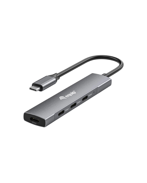 Equip 128963 hub & concentrateur USB 3.2 Gen 1 (3.1 Gen 1) Type-C 5000 Mbit/s Noir, Argent