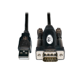 Tripp Lite U209-000-R câble Série Noir, Blanc 1,52 m USB A DB9