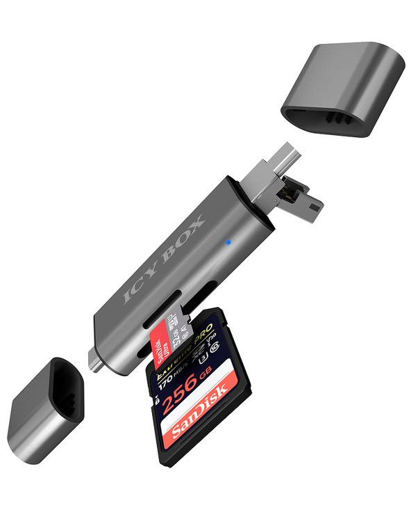 ICY BOX IB-CR200-C lecteur de carte mémoire USB 2.0 Noir