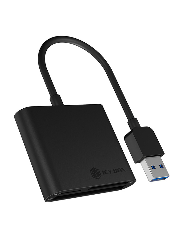 ICY BOX IB-CR301-U3 lecteur de carte mémoire USB 3.2 Gen 1 (3.1 Gen 1) Noir