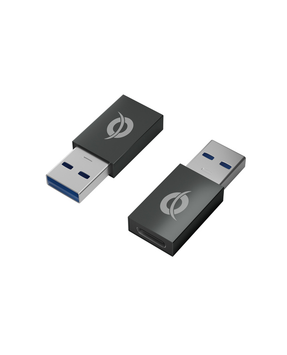 Conceptronic DONN10G changeur de genre de câble USB A USB C Noir