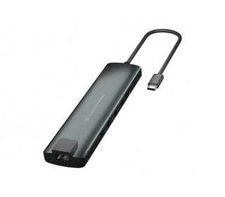 Conceptronic DONN06G station d'accueil USB 3.2 Gen 1 (3.1 Gen 1) Type-C Noir, Argent