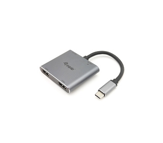 Equip 133484 station d'accueil USB 3.2 Gen 1 (3.1 Gen 1) Type-C Argent
