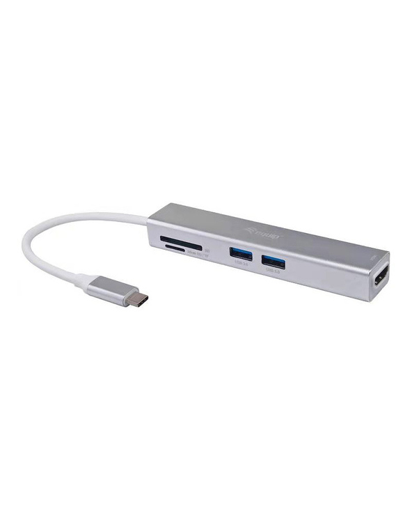 Equip 133480 station d'accueil USB 3.2 Gen 1 (3.1 Gen 1) Type-C Argent