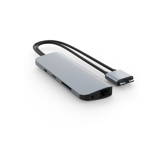 HYPER HD392-GRAY station d'accueil USB 3.2 Gen 1 (3.1 Gen 1) Type-C Gris