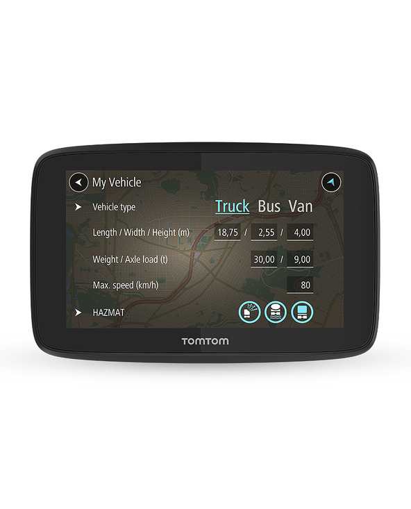 TomTom GO Professional 520 navigateur Fixé 12,7 cm (5") Écran tactile Noir, Gris