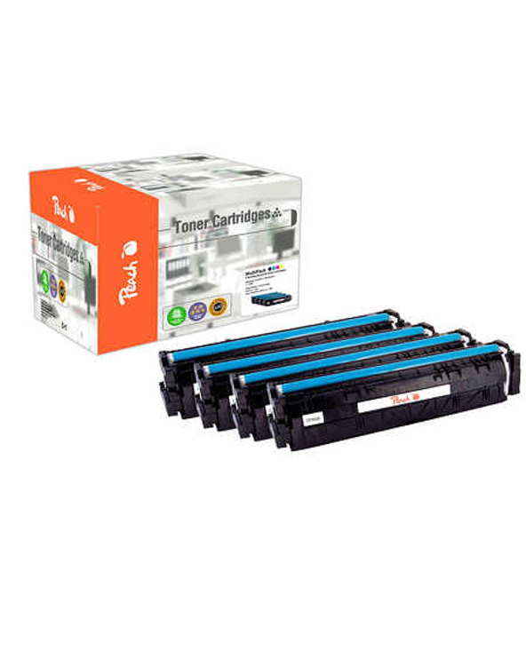 Peach 112204 Cartouche de toner 4 pièce(s) Compatible Noir, Cyan, Magenta, Jaune
