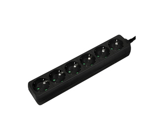 LogiLink LPS238B multiprise 1,5 m 6 sortie(s) CA Intérieure Noir