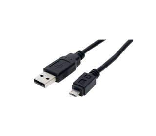 S-Conn 14-11025 câble USB 1 m USB 2.0 USB A Micro-USB B Noir