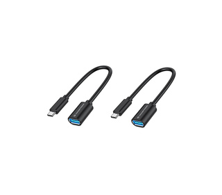 Conceptronic ABBY11B câble USB 0,2 m USB 3.2 Gen 1 (3.1 Gen 1) USB C USB A Noir
