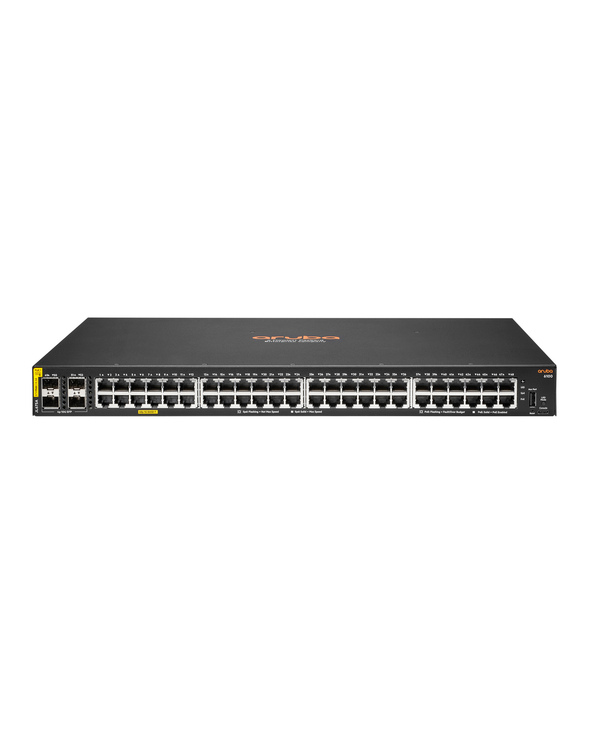 Aruba 6100 48G Class4 PoE 4SFP+ 370W Géré L3 Gigabit Ethernet (10/100/1000) Connexion Ethernet, supportant l'alimentation via ce