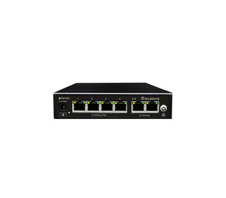 LevelOne FEP-0631 commutateur réseau Fast Ethernet (10/100) Connexion Ethernet, supportant l'alimentation via ce port (PoE) Noir