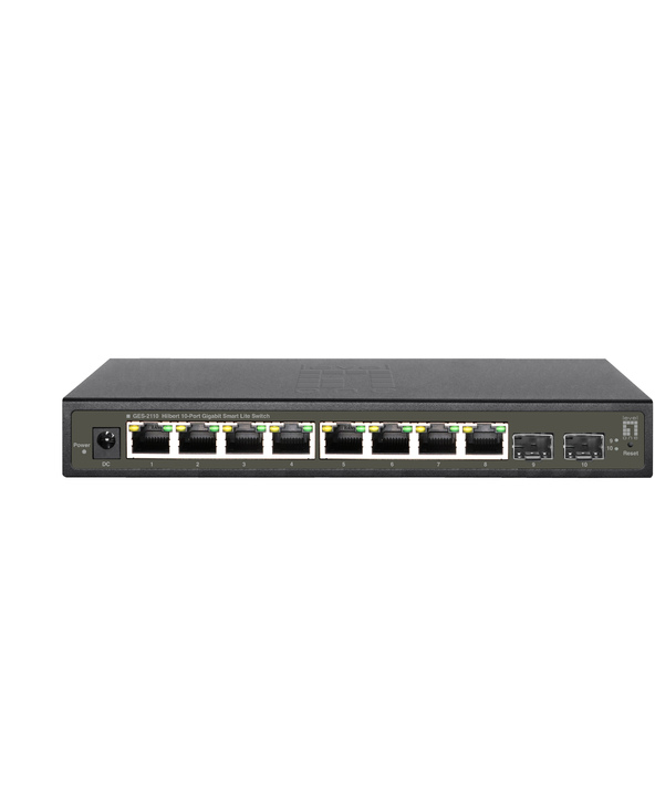 LevelOne GES-2110 commutateur réseau Géré L2 Gigabit Ethernet (10/100/1000) Noir
