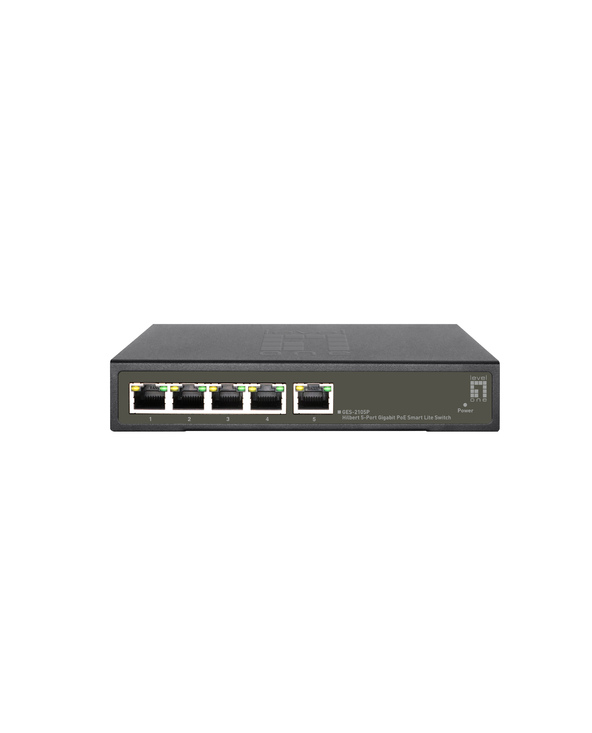 LevelOne GES-2105P commutateur réseau Géré L2 Gigabit Ethernet (10/100/1000) Connexion Ethernet, supportant l'alimentation via c