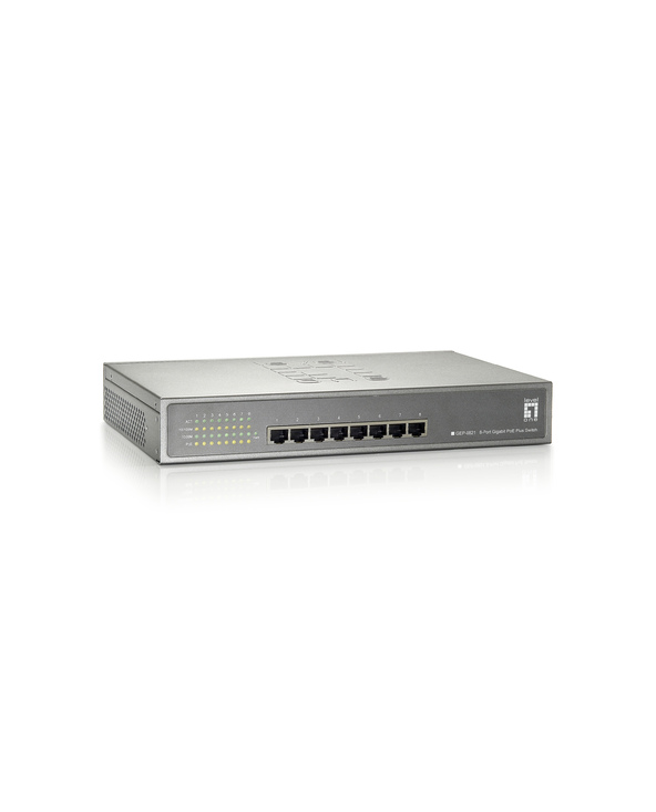 LevelOne GEP-0821 commutateur réseau Gigabit Ethernet (10/100/1000) Connexion Ethernet, supportant l'alimentation via ce port (P