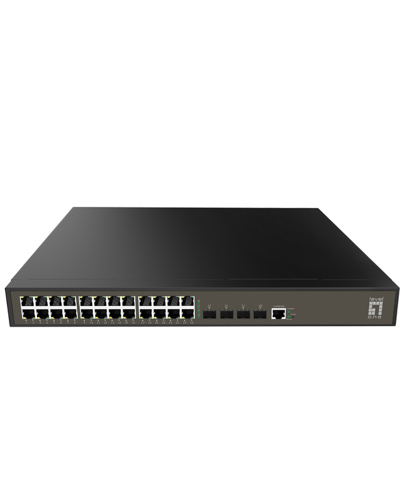 LevelOne GEL-2871 commutateur réseau Géré L2+ Gigabit Ethernet (10/100/1000) 1U Noir