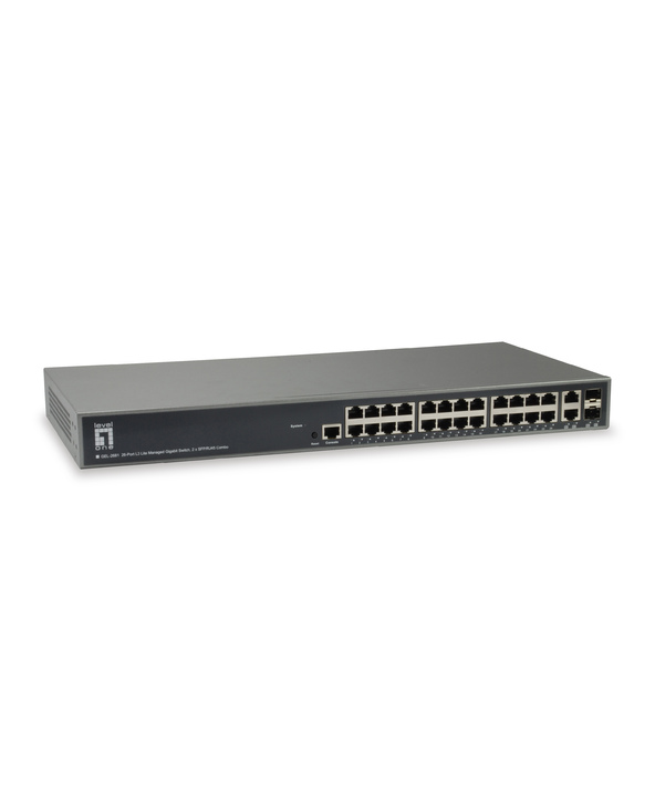 LevelOne GEL-2681 commutateur réseau Géré L3 Gigabit Ethernet (10/100/1000) Noir