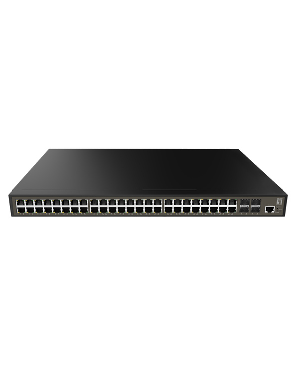 LevelOne GEL-5271 commutateur réseau Géré L2+ Gigabit Ethernet (10/100/1000) 1U Noir