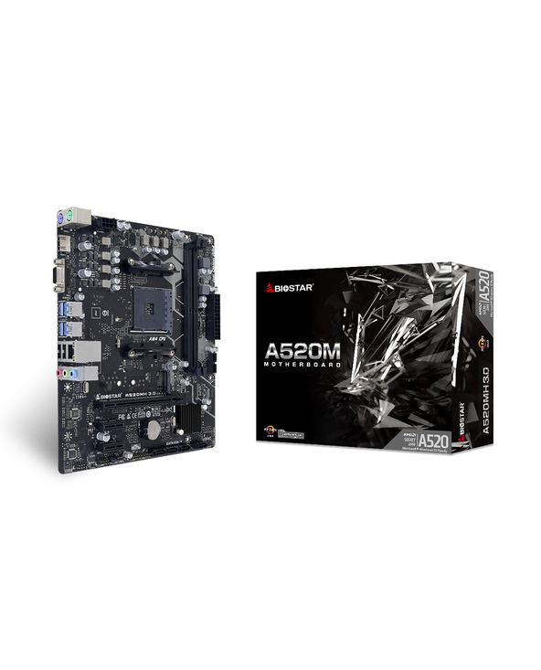 Biostar A520MH 3.0 carte mère AMD A520 Emplacement AM4 micro ATX