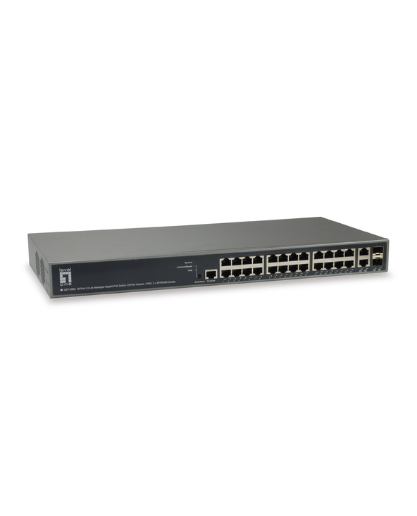 LevelOne GEP-2682 commutateur réseau Géré L3 Gigabit Ethernet (10/100/1000) Connexion Ethernet, supportant l'alimentation via ce
