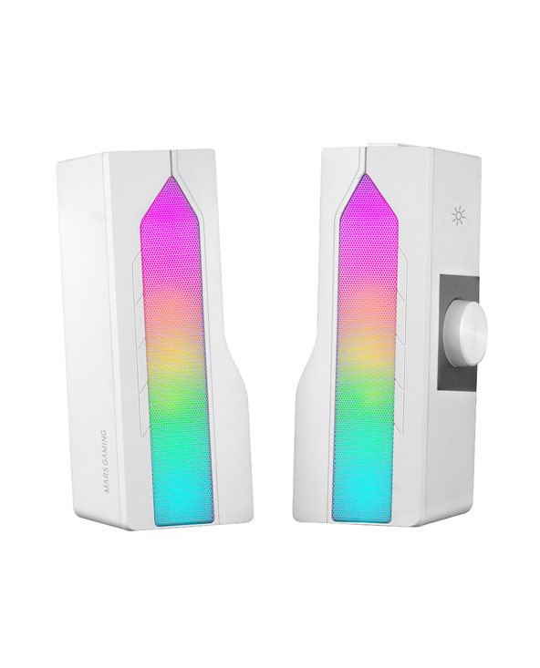 Mars Gaming MSDUOW haut-parleur soundbar Blanc 15 W