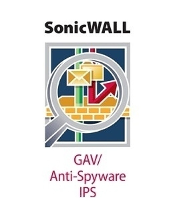 SonicWall Gway AntiVirus/Spyware + IPS Antivirus security 1 année(s)