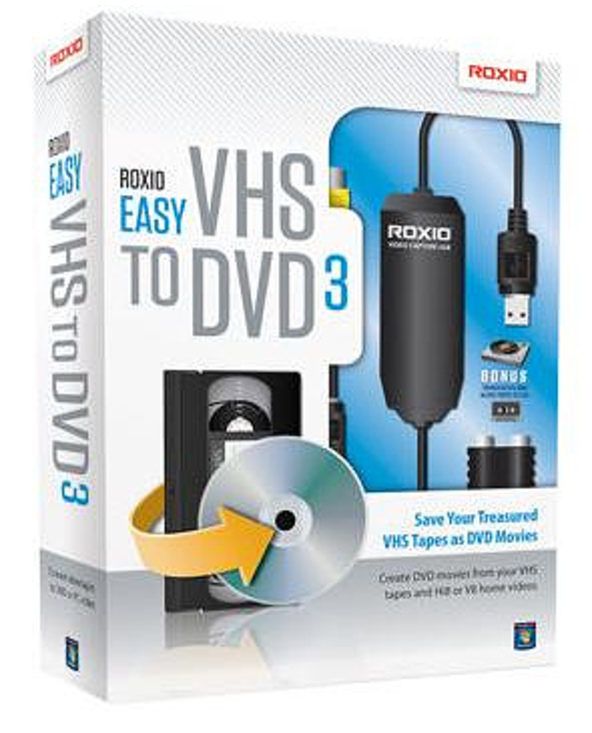 Roxio Easy VHS to DVD 3, Win, ML carte d'acquisition vidéo USB 2.0