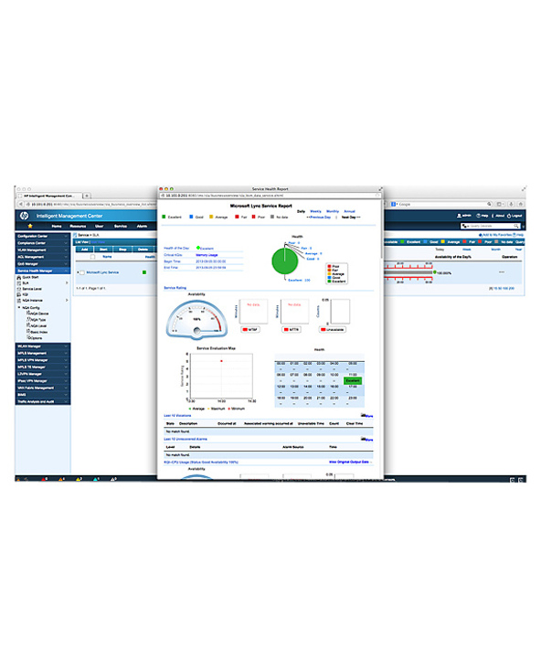 HPE IMC Service Health Manager Network management