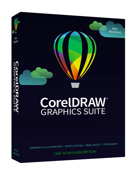 Corel CorelDRAW Graphics Suite Graphic editor 1 licence(s) 1 année(s)