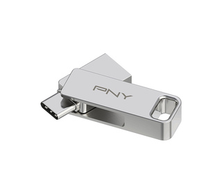 PNY DUO LINK lecteur USB flash 256 Go USB Type-A / USB Type-C 3.2 Gen 1 (3.1 Gen 1) Acier inoxydable