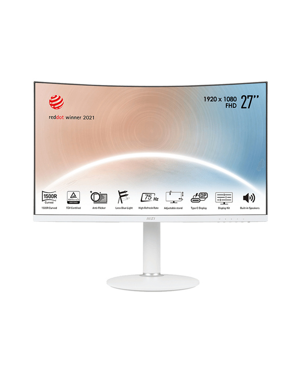 MSI Modern MD271CPWDE 27" Full HD Blanc