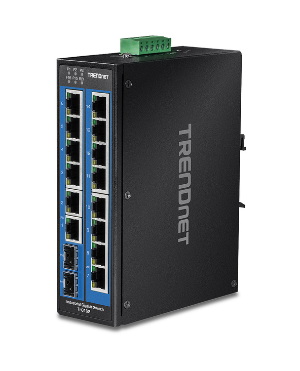 Trendnet TI-G162 commutateur réseau Gigabit Ethernet (10/100/1000) Noir