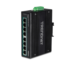 Trendnet TI-PG80B commutateur réseau Gigabit Ethernet (10/100/1000) Connexion Ethernet, supportant l'alimentation via ce port (P