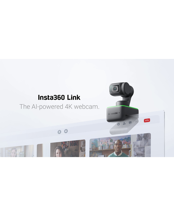 Insta360 Link 4k webcam 1080 MP 3840 x 2160 pixels USB Noir, Vert