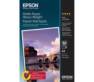 Epson Matte Paper Heavy Weight - A4 - 50 Feuilles