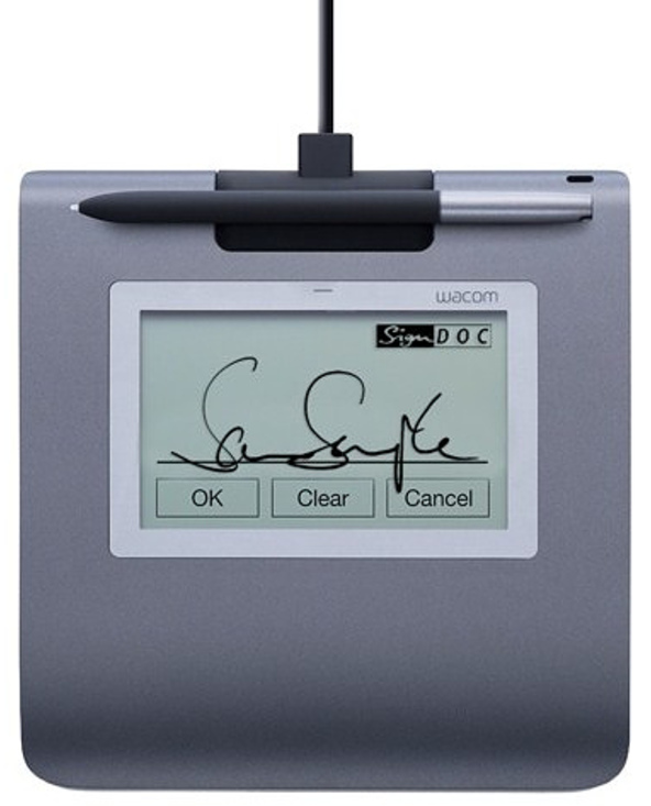 Wacom STU-430 Signature pad tablette graphique Noir, Gris 2540 lpi 96 x 60 mm USB