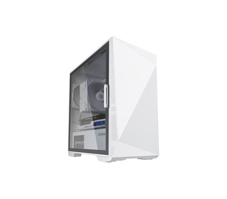 Zalman Z1 Iceberg White - mATX Mid Tower PC Case/Pre-installed fan 2 x 120mm in Mini Tower Blanc