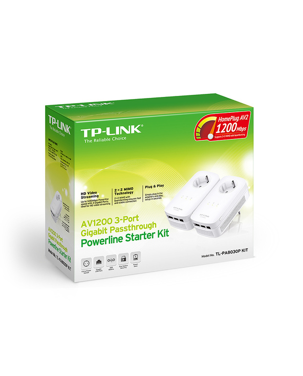TP-Link TL-PA8030P KIT 1200 Mbit/s Ethernet/LAN Blanc 2 pièce(s)