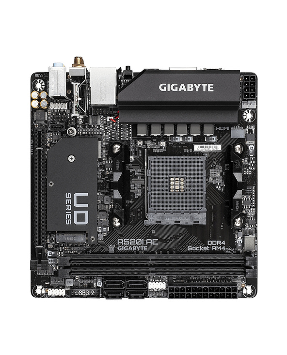 Gigabyte A520I AC carte mère AMD A520 Emplacement AM4 mini ITX