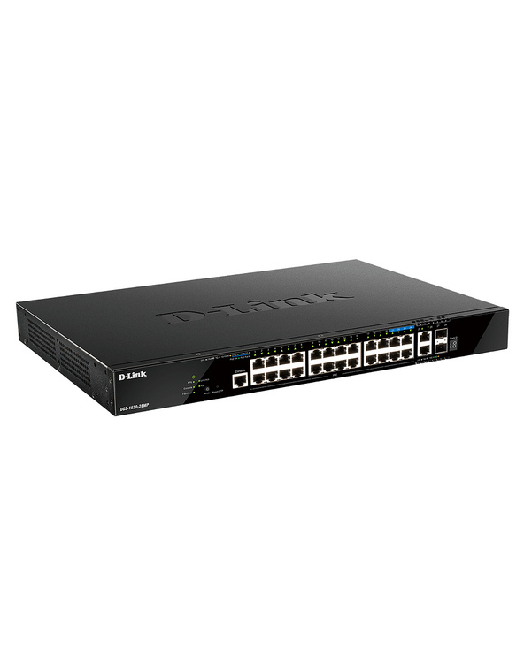D-Link DGS-1520-28MP/E commutateur réseau Géré L3 Gigabit Ethernet (10/100/1000) Connexion Ethernet, supportant l'alimentation v