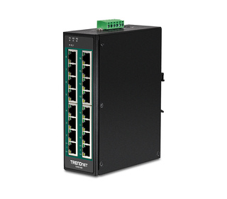 Trendnet TI-PG160 commutateur réseau Non-géré Gigabit Ethernet (10/100/1000) Connexion Ethernet, supportant l'alimentation via c