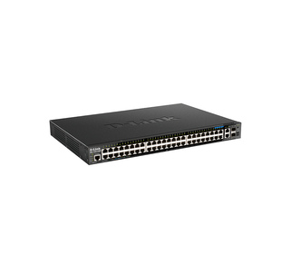 D-Link DGS-1520-52MP Géré L3 Gigabit Ethernet (10/100/1000) Connexion Ethernet, supportant l'alimentation via ce port (PoE) 1U N