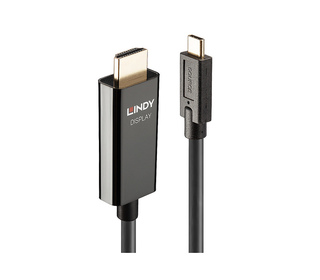 Lindy 43317 câble vidéo et adaptateur 10 m USB Type-C HDMI Type A (Standard) Noir