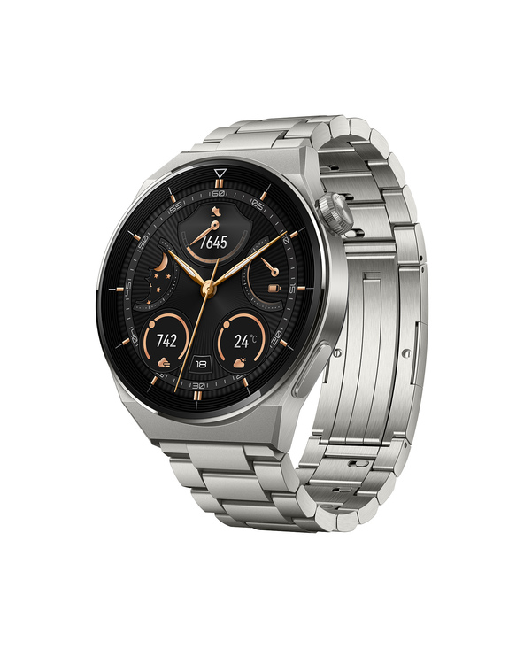 Huawei WATCH GT 3 Pro 3,63 cm (1.43") AMOLED 46 mm Numérique 466 x 466 pixels Écran tactile 4G Titane GPS (satellite)