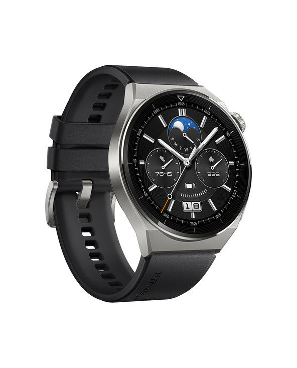 Huawei WATCH GT 3 Pro 3,63 cm (1.43") AMOLED 46 mm Numérique 466 x 466 pixels Écran tactile 4G Titane GPS (satellite)