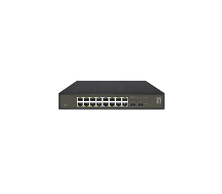 LevelOne GES-2118 commutateur réseau Géré L2 Gigabit Ethernet (10/100/1000) Noir