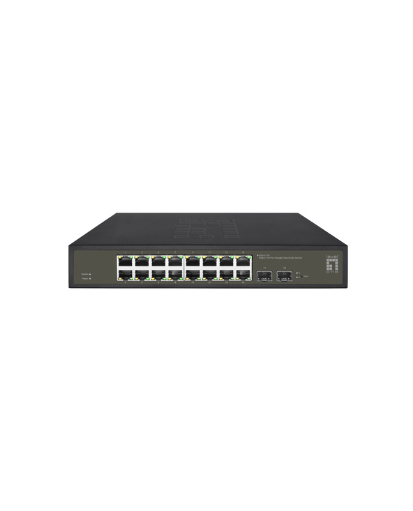 LevelOne GES-2118 commutateur réseau Géré L2 Gigabit Ethernet (10/100/1000) Noir