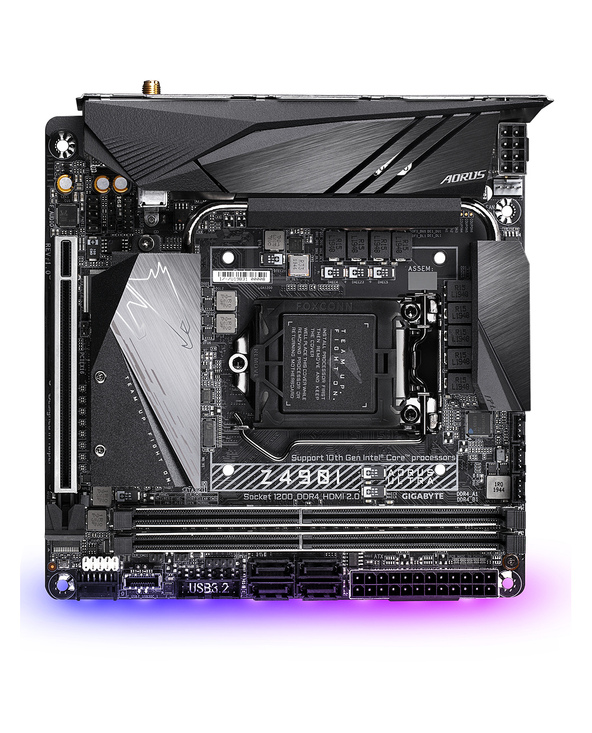 Gigabyte Z490I AORUS ULTRA (rev. 1.x) Intel Z490 LGA 1200 (Socket H5) mini ITX